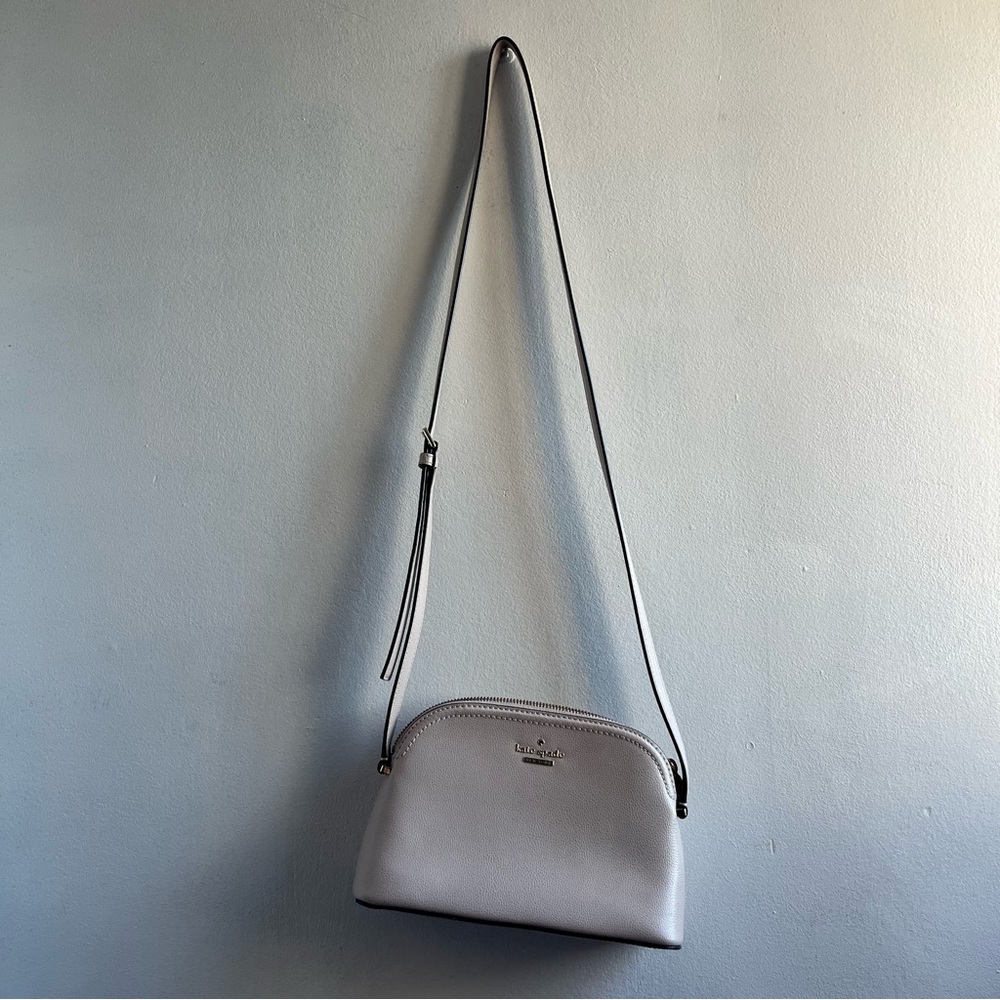 Kate Spade Gray Leather Crossbody Bag